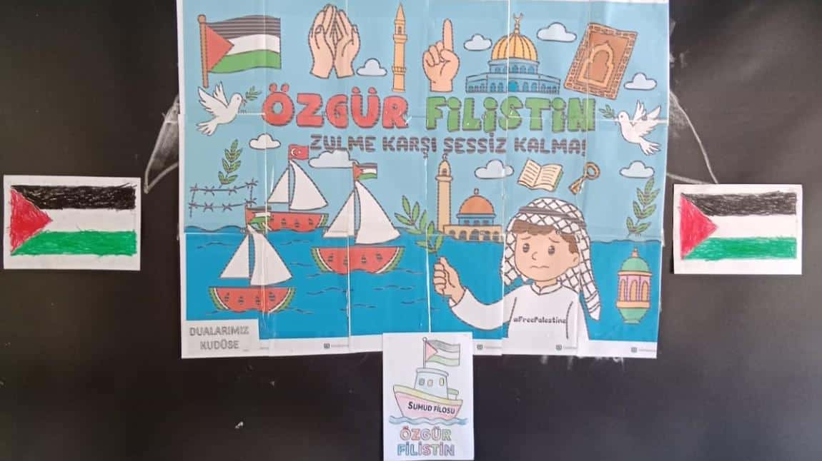 7 Ekim Filistin Farkındalık Günü’nde Öğrencilerimizden Anlamlı Etkinlik